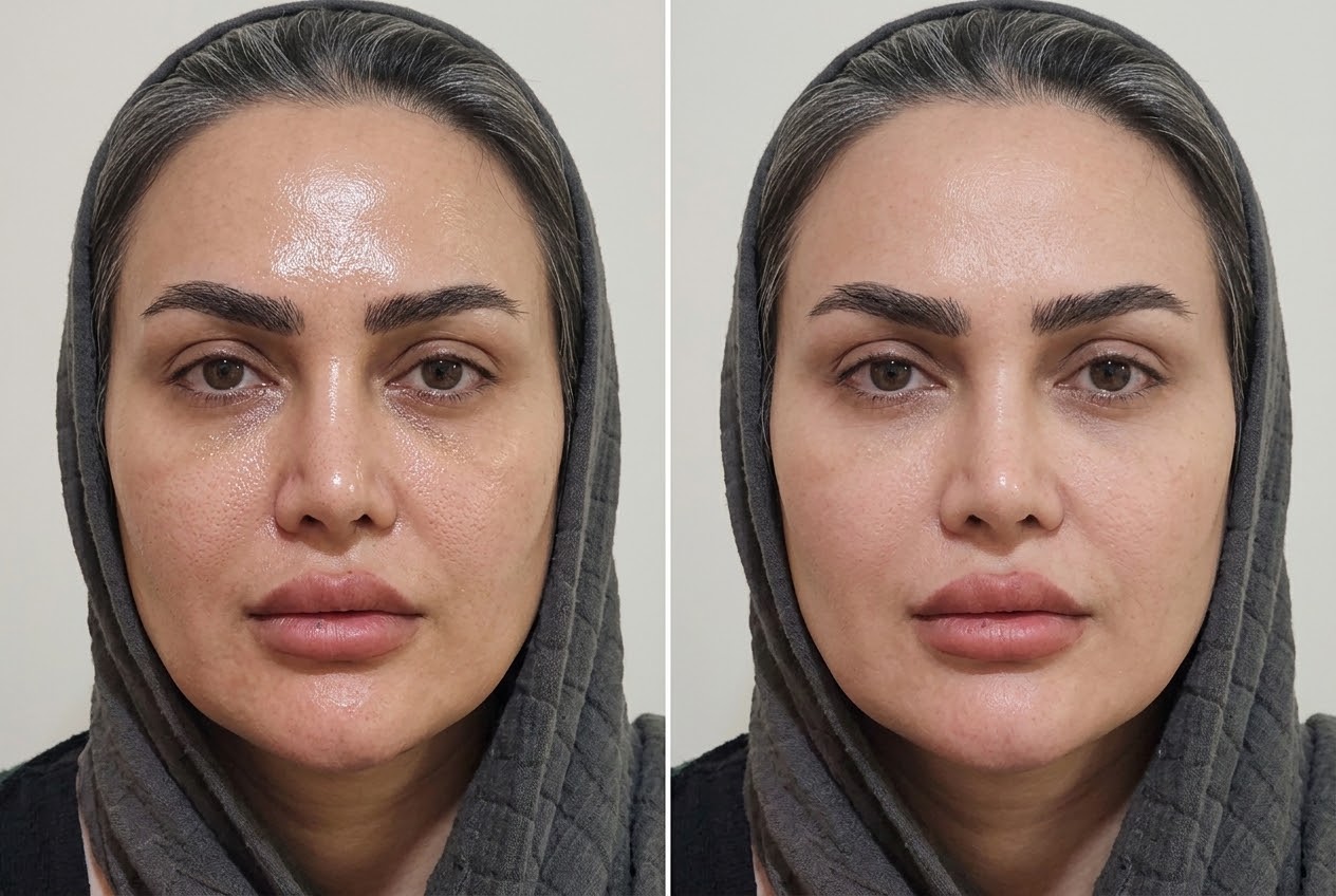 عکس قبل و بعد کربن تراپی صورت