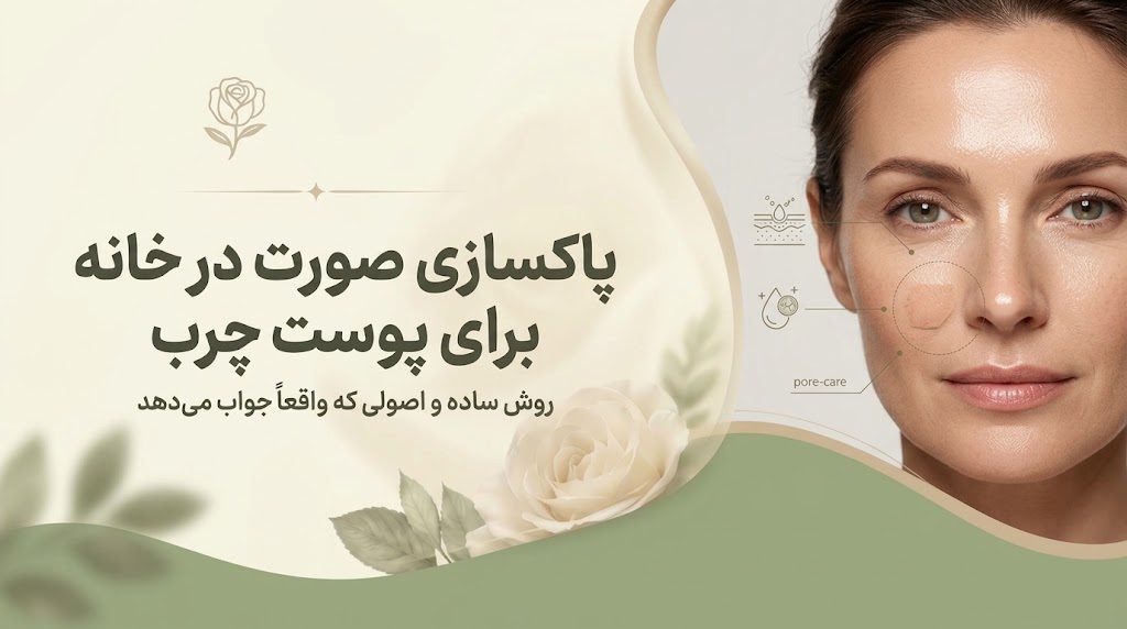 پاکسازی صورت در خانه برای پوست چرب؛ روش ساده و اصولی که واقعاً جواب می‌دهد