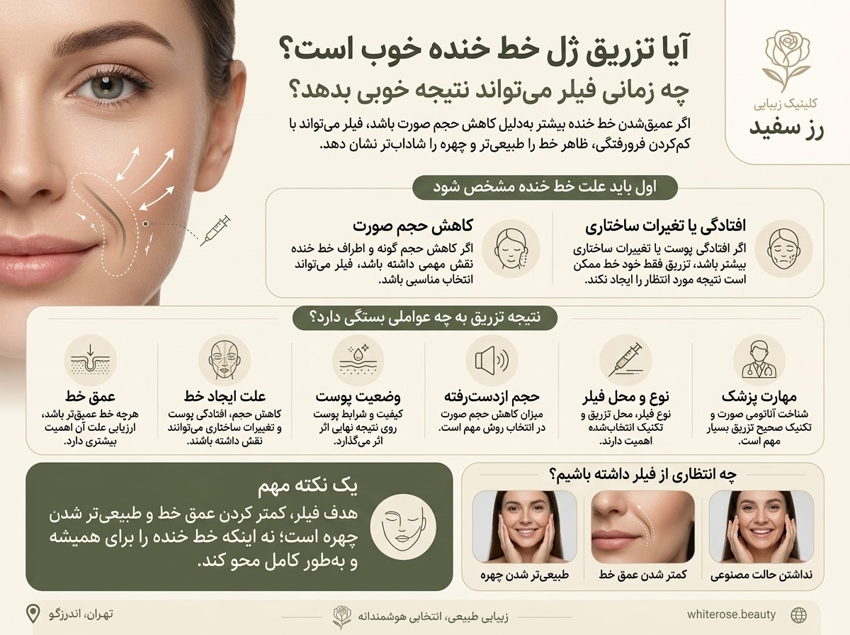 تزریق ژل خط خنده