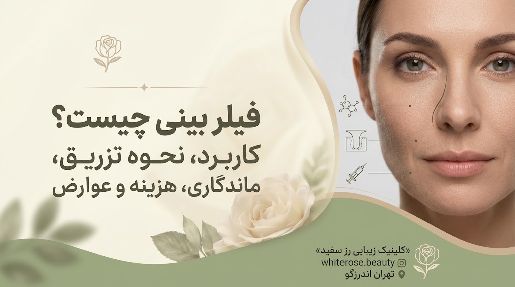 فیلر بینی چیست؟ بررسی کامل کاربرد، نحوه تزریق، ماندگاری، هزینه و عوارض