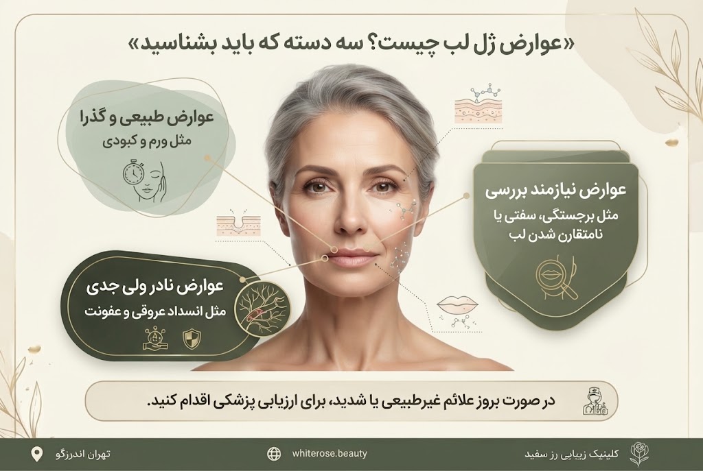 عوارض ژل لب چیست؟ عوارض طبیعی و نشانههای خطر