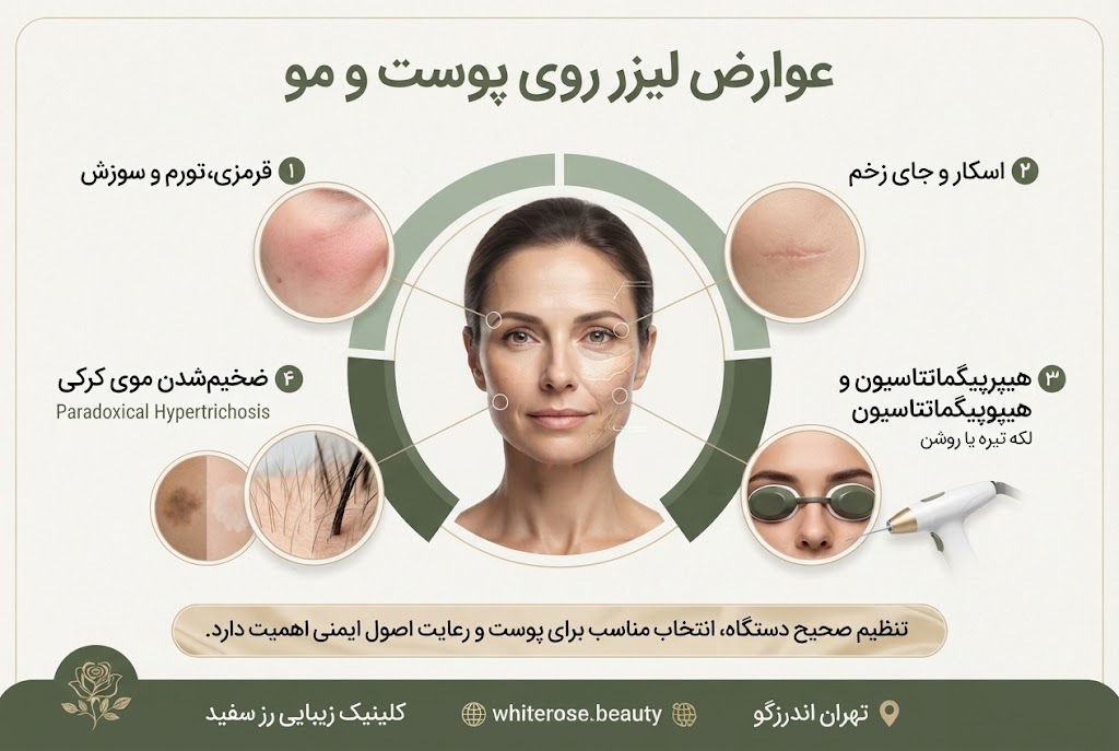 لیزر موهای زائد برای چه کسانی ضرر دارد؟